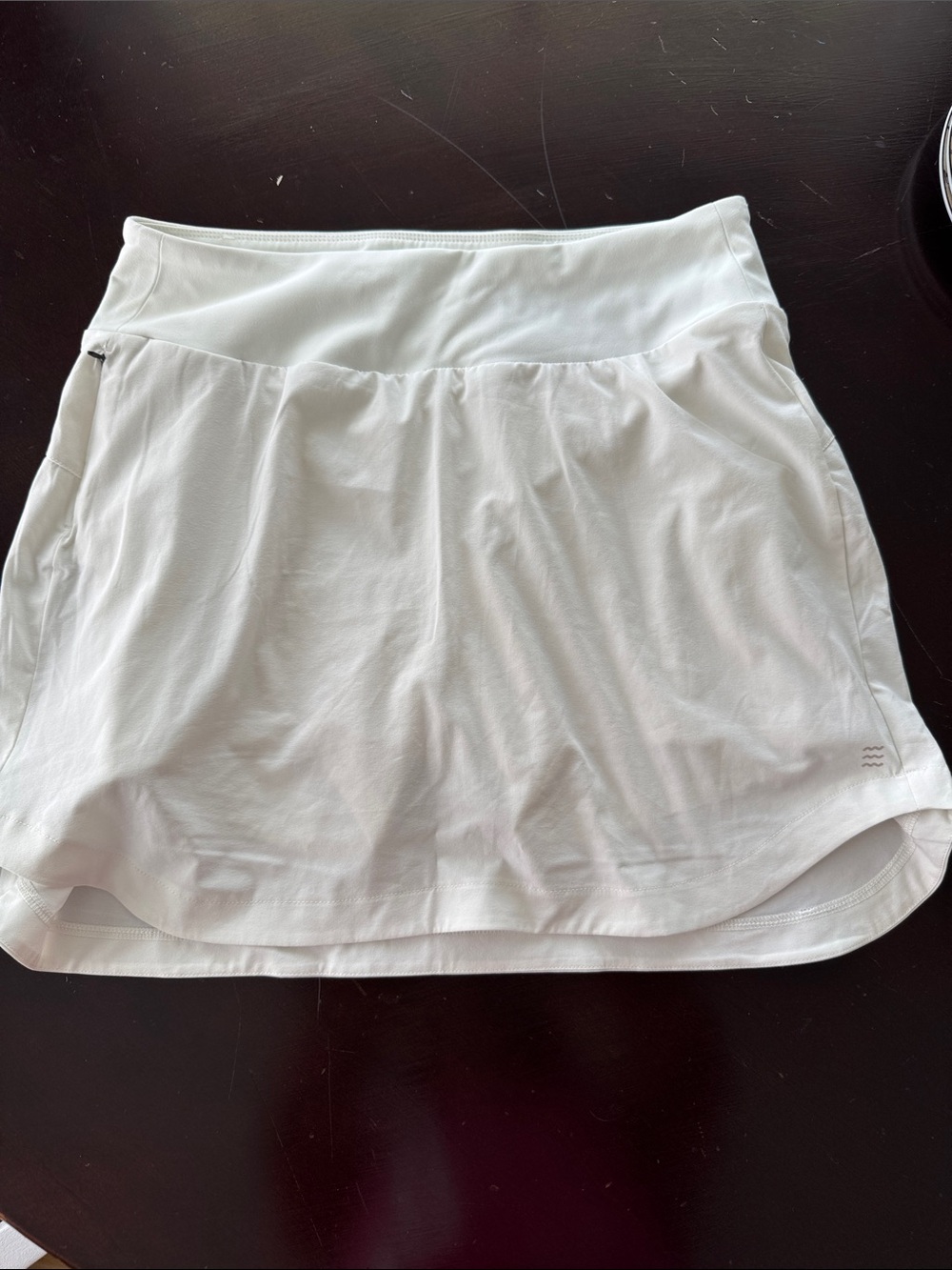 Free Fly Apparel White Athletic Skort with Built-In Shorts